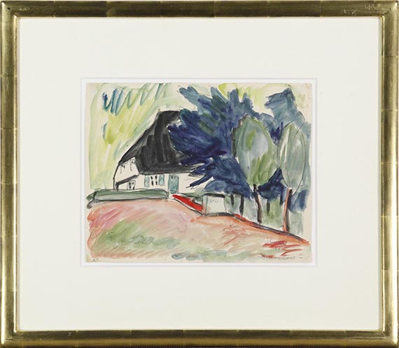 Erich Heckel - Bauernhaus - Frame image