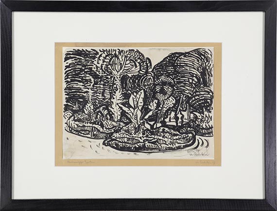 Hermann Max Pechstein - Italienischer Garten - Frame image