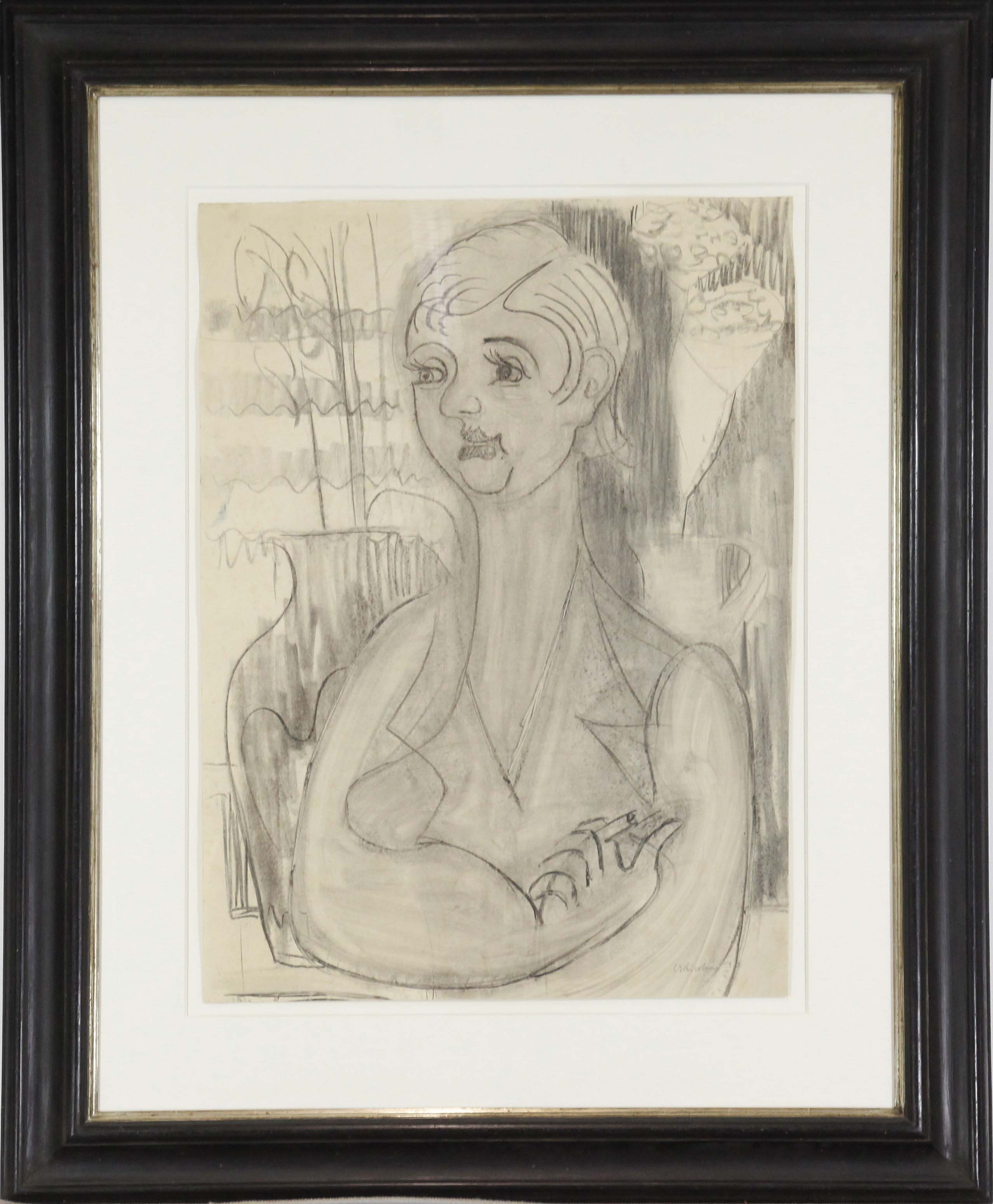Ernst Ludwig Kirchner - Portrait Elisabeth Hembus - Frame image