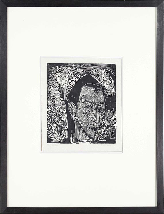 Ernst Ludwig Kirchner - Bildnis David Müller - Frame image