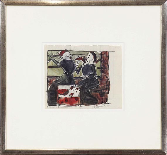 Erich Heckel - Beim Schminken - Frame image