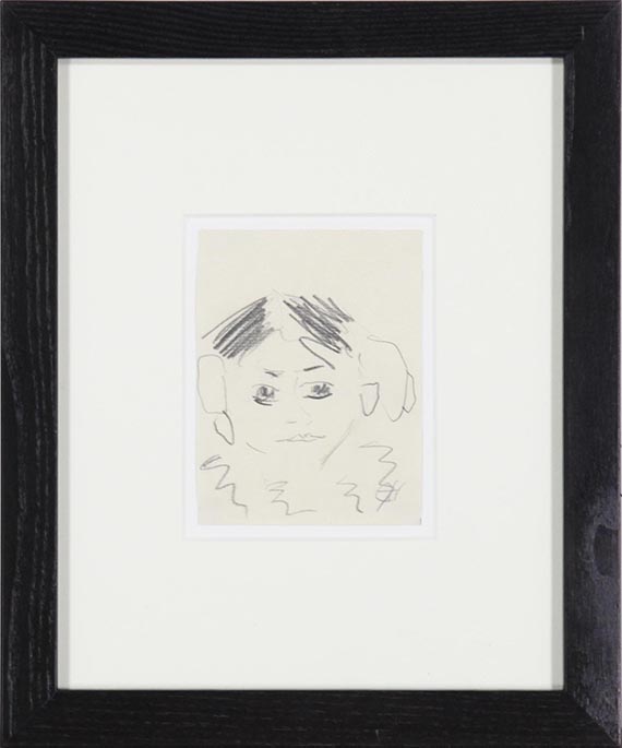 Erich Heckel - Mädchenkopf (Fränzi) - Frame image