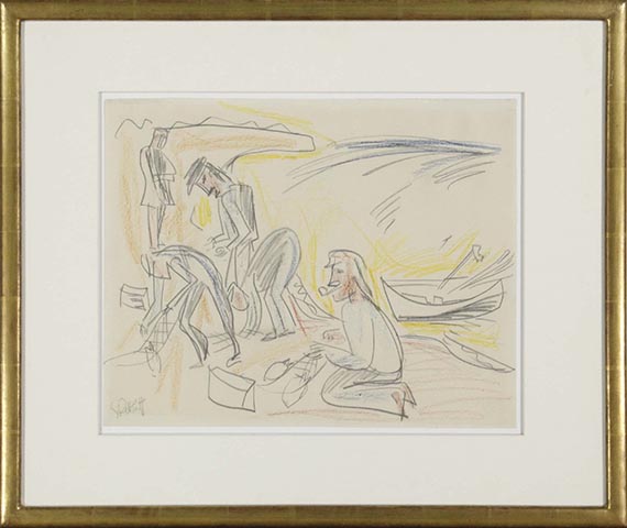 Karl Schmidt-Rottluff - Nach dem Fang - Frame image