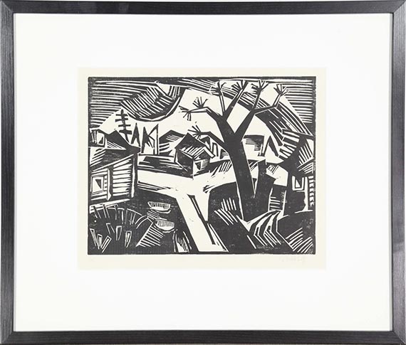 Karl Schmidt-Rottluff - Russische Landschaft - Frame image