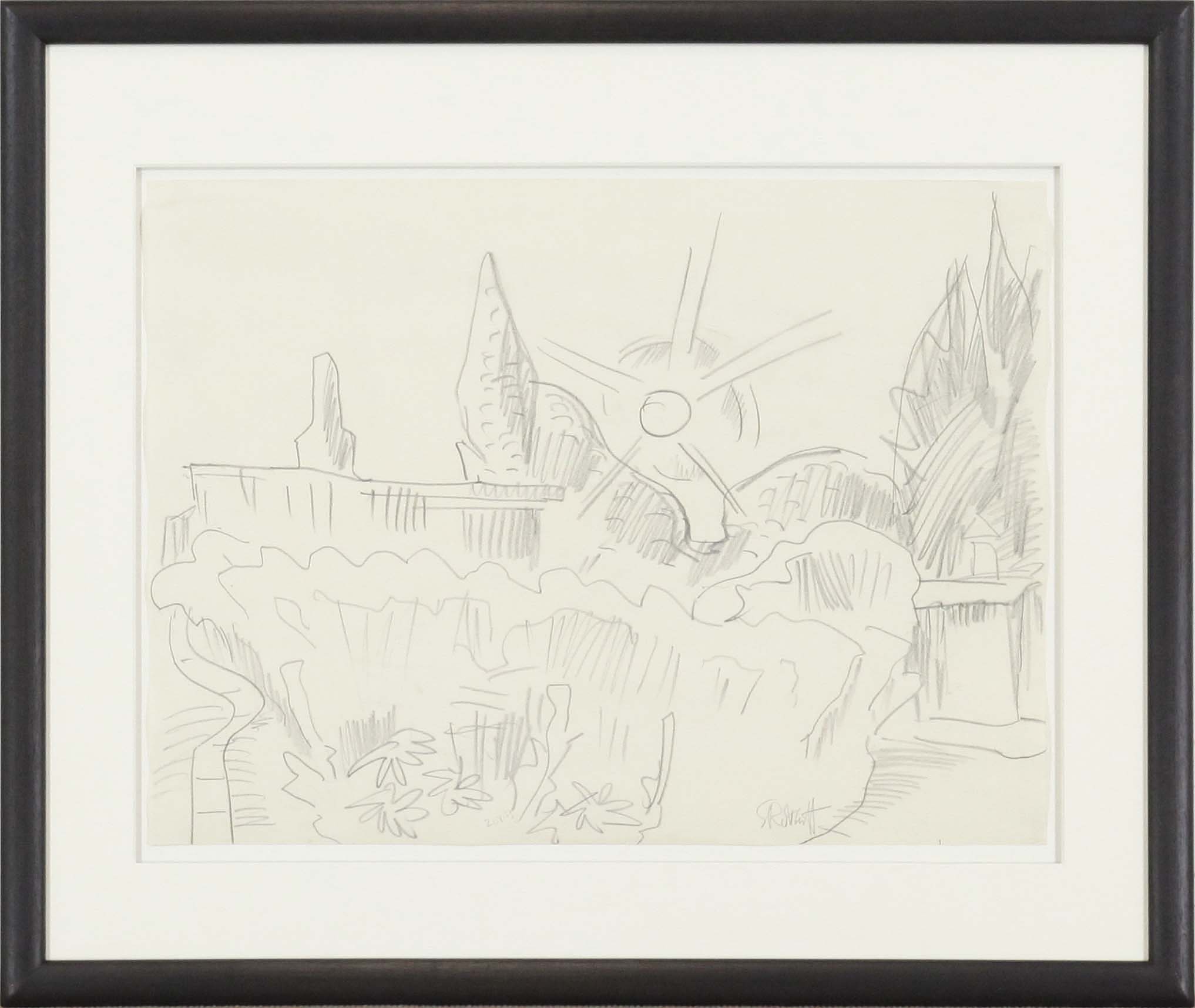 Karl Schmidt-Rottluff - Aufgehende Sonne - Frame image