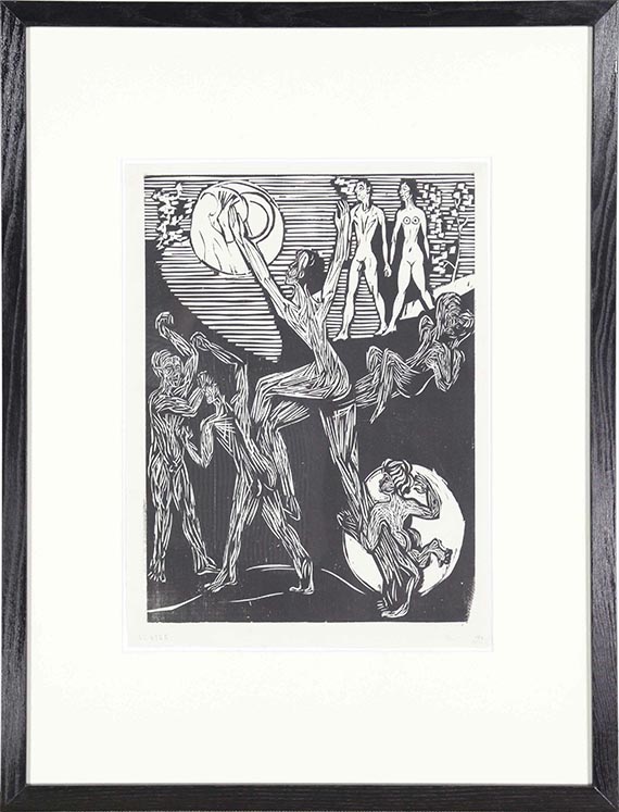 Ernst Ludwig Kirchner - Emporsteigender - Der Aufstieg - Frame image