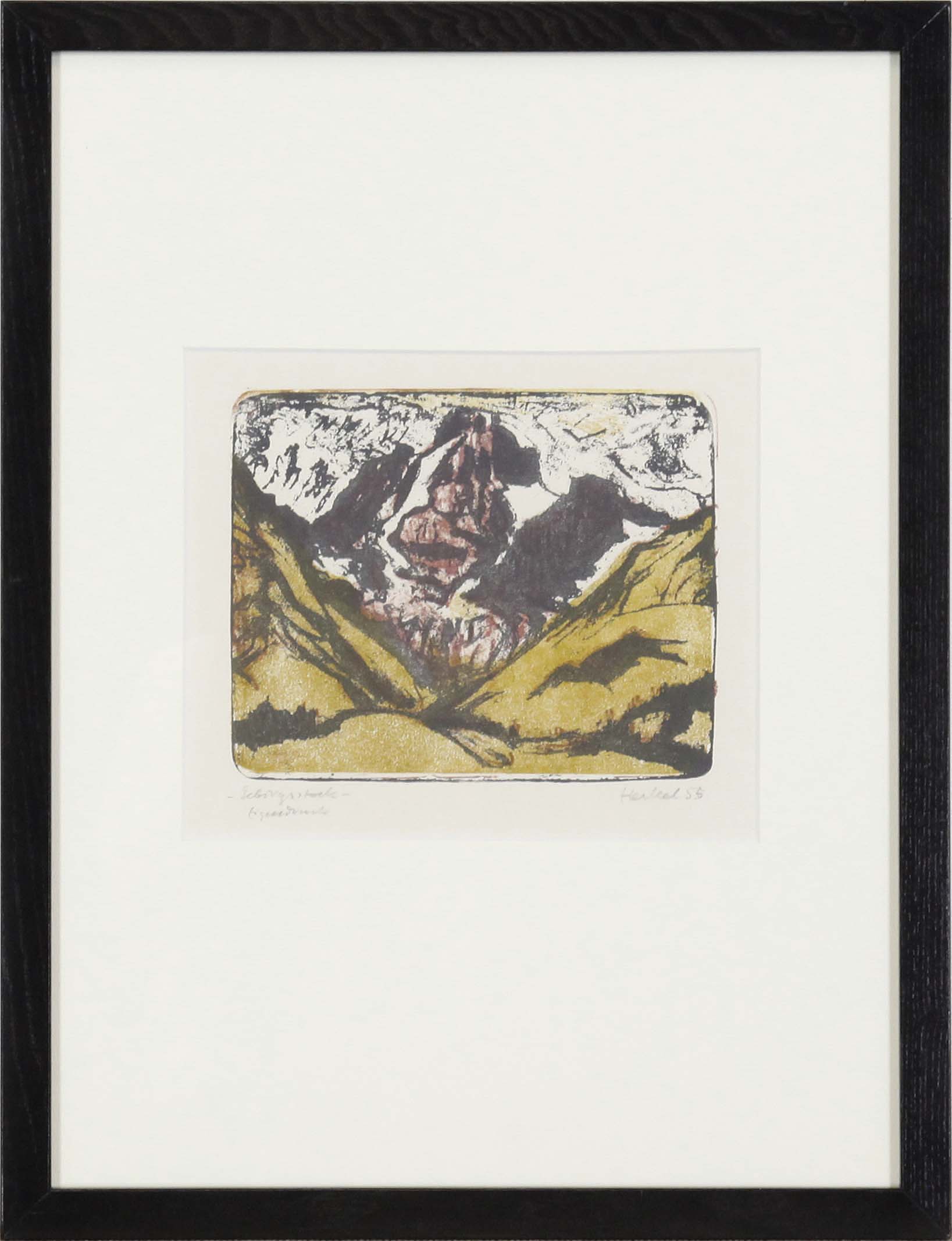 Erich Heckel - Gebirgsstock - Frame image