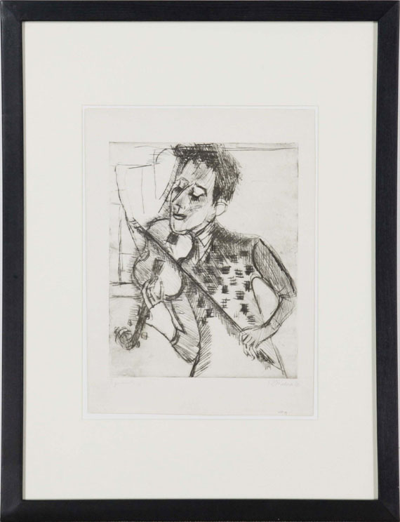 Ernst Ludwig Kirchner - Der Geiger Gustav Häusermann - Frame image