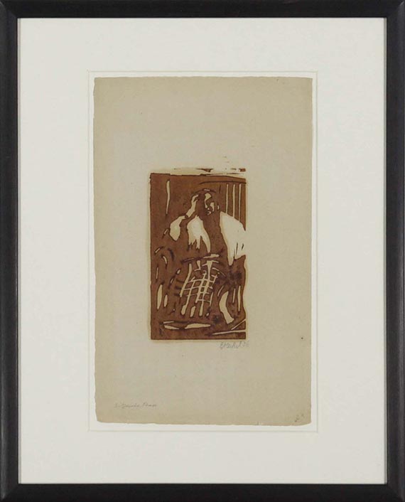 Erich Heckel - Sitzende Frau (Alte Frau) - Frame image