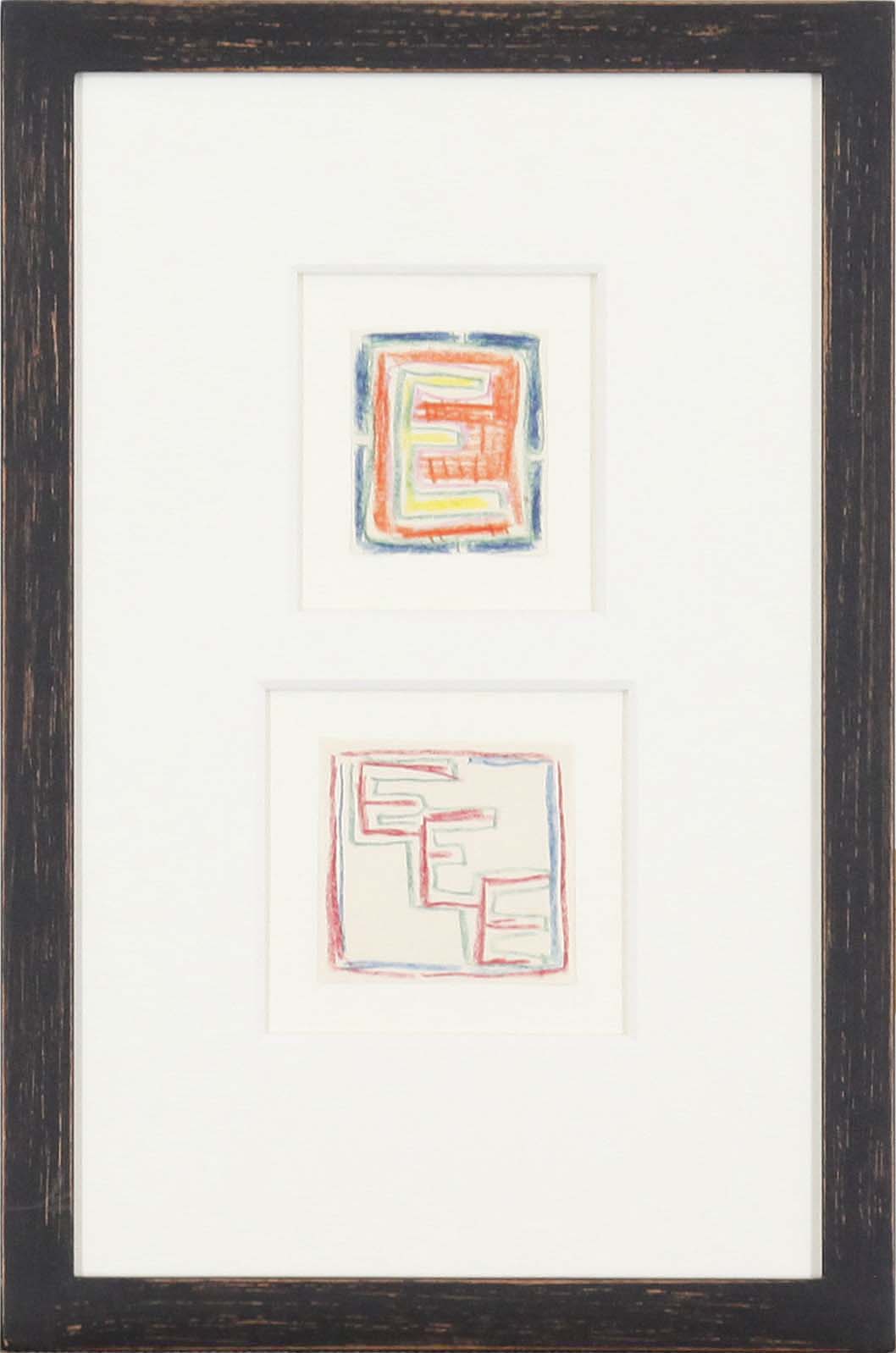 Karl Schmidt-Rottluff - Initiale E / Dreifach Initiale E (für Emy) - Frame image