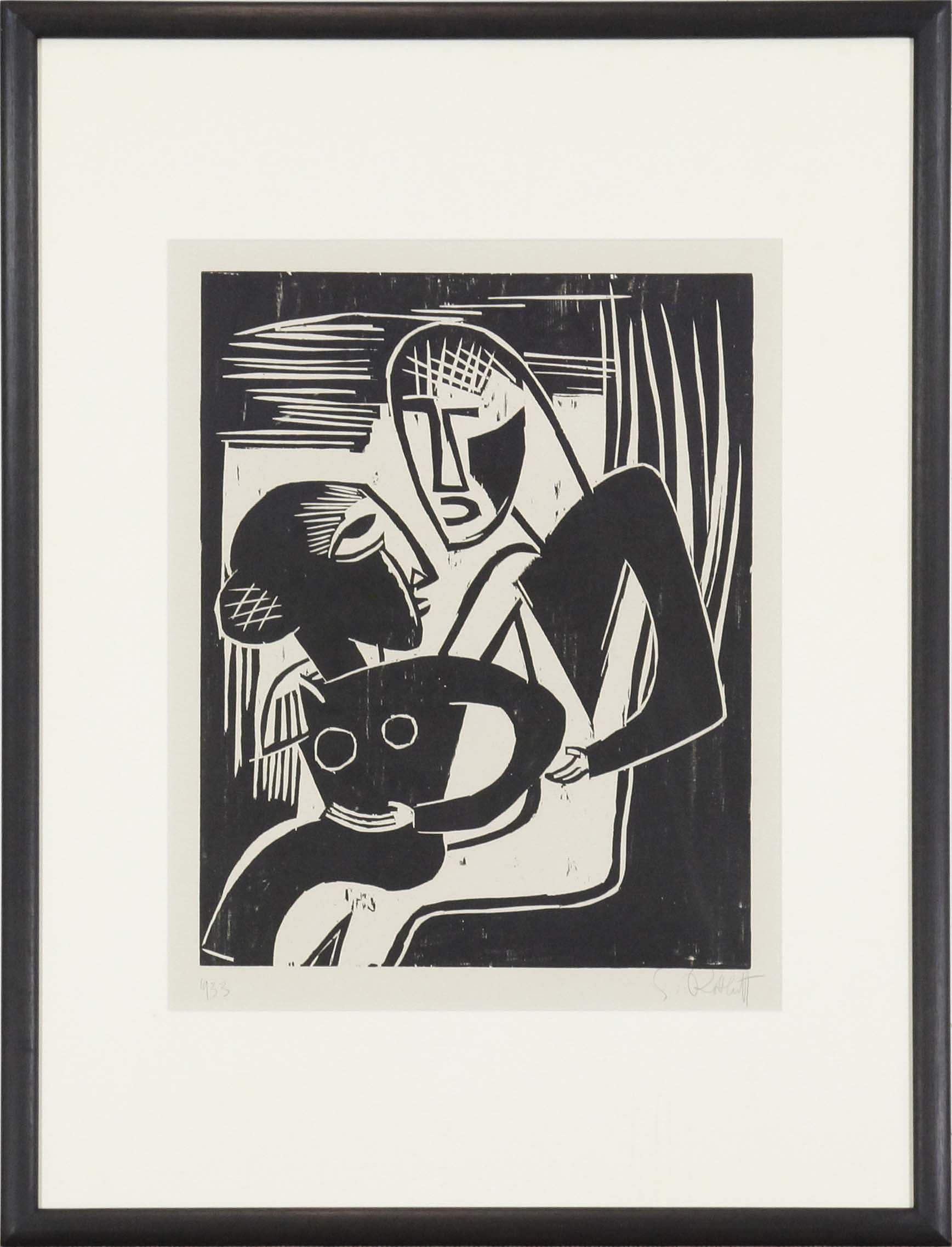 Karl Schmidt-Rottluff - Mann und Mädchen - Frame image