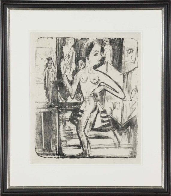 Ernst Ludwig Kirchner - Nackttänzerin - Frame image
