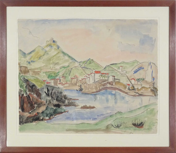 Erich Heckel - Kleiner Hafen (Hafen von Port Vendres) - Frame image