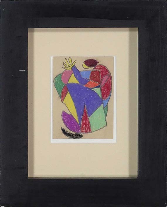 Adolf Hölzel - Schreitende Figur - Frame image