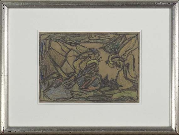 Adolf Hölzel - Anbetung - Frame image