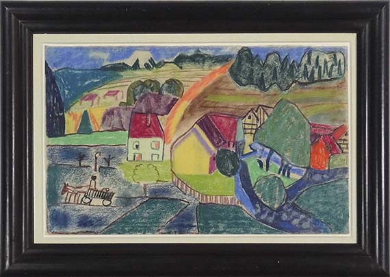 Ida Kerkovius - Württembergische Landschaft - Frame image