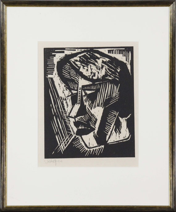 Karl Schmidt-Rottluff - Bildnis G (Die Schwester des Künstlers) - Frame image