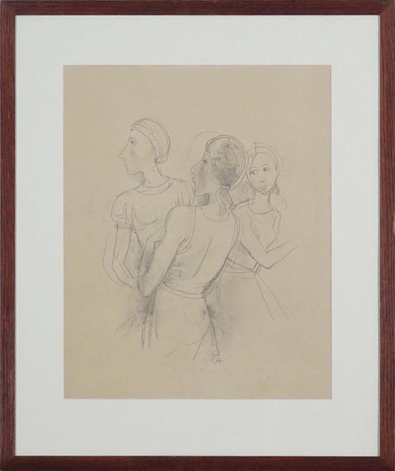 Karl Hofer - Drei Mädchen - Frame image