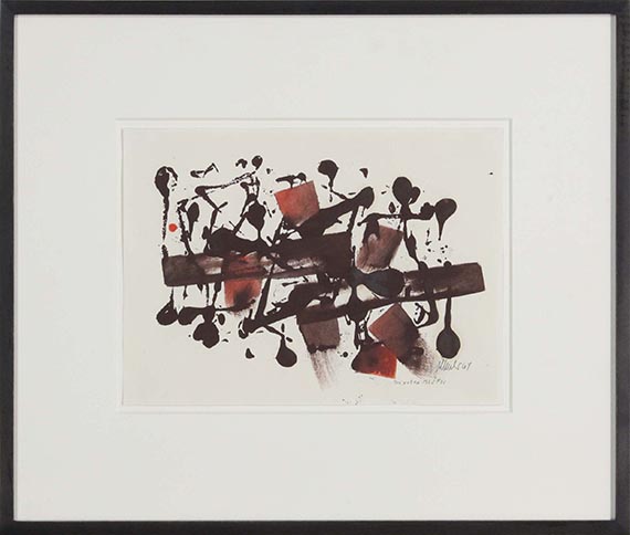 Fritz Winter - Die roten Blätter - Frame image