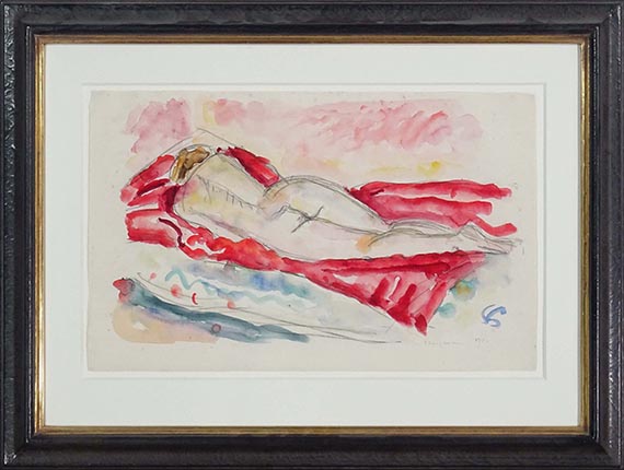 Ivo Hauptmann - Liegender Rückenakt - Frame image
