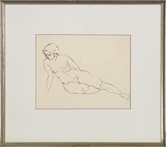 George Grosz - Weiblicher Akt - Frame image