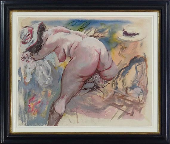 George Grosz - Lovers, Cape Cod - Frame image
