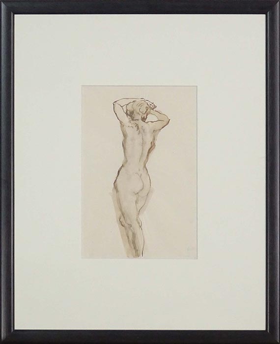 George Grosz - Rückenakt Studie - Frame image