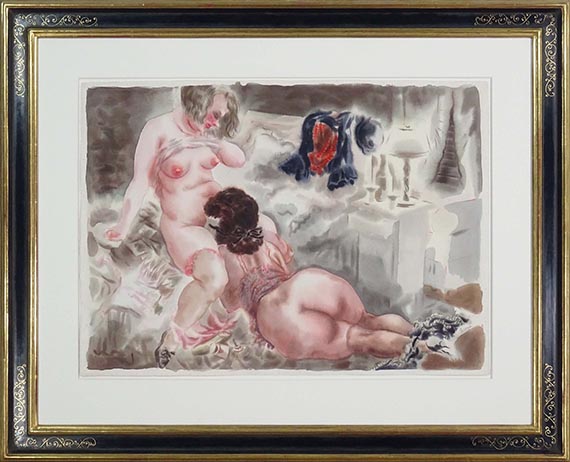 George Grosz - Liebesspiel - Eva und Lotte - Frame image