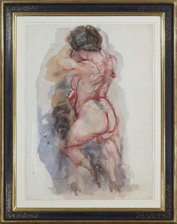 George Grosz - Embracing Lovers - Frame image