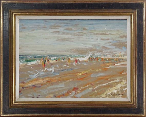 Julius Seyler - Badende bei Wind (Sylt) - Frame image