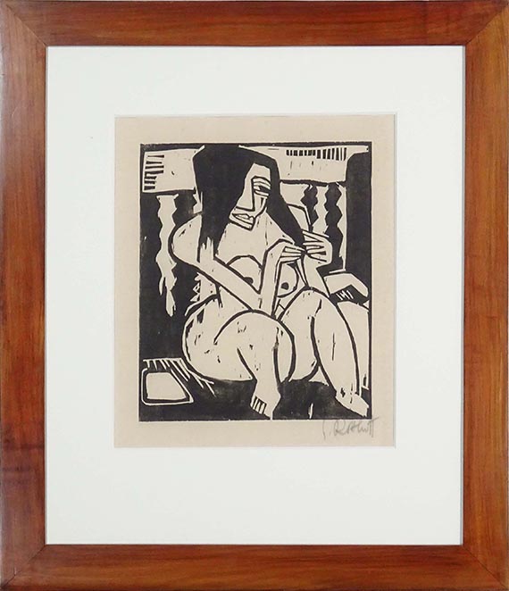 Karl Schmidt-Rottluff - Frau mit aufgelöstem Haar - Frame image