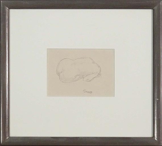 George Grosz - Kauernde - Frame image