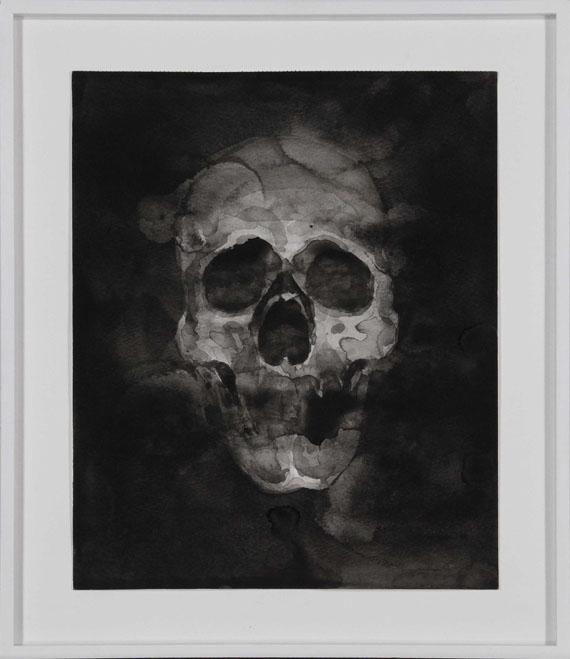 Yan Pei-Ming - Autoportait en crâne I - Frame image