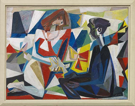 Georg Meistermann - Der tote Vogel (Mädchen mit dem toten Vogel) - Frame image
