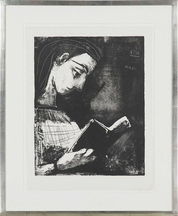 Pablo Picasso - Jacqueline lisant - Frame image