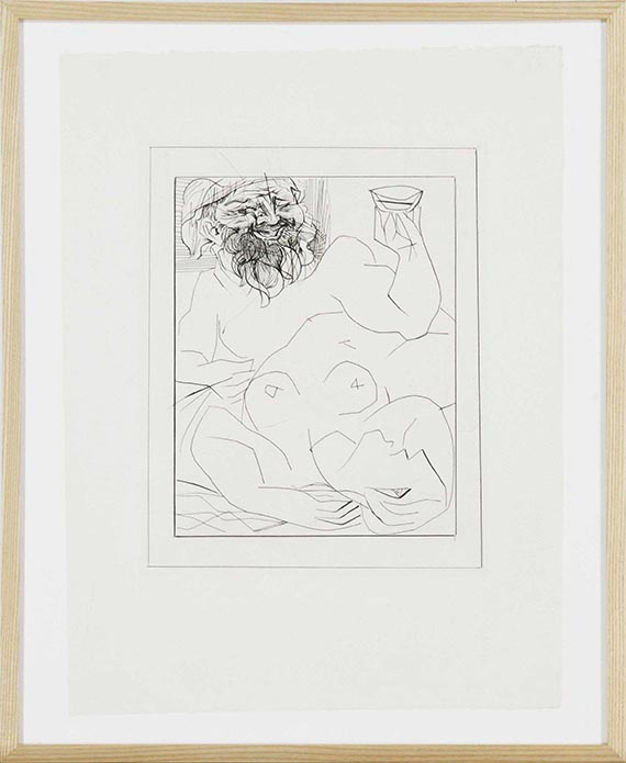 Pablo Picasso - Bacchus et Marie-Thérèse (en Ariane?) - Frame image