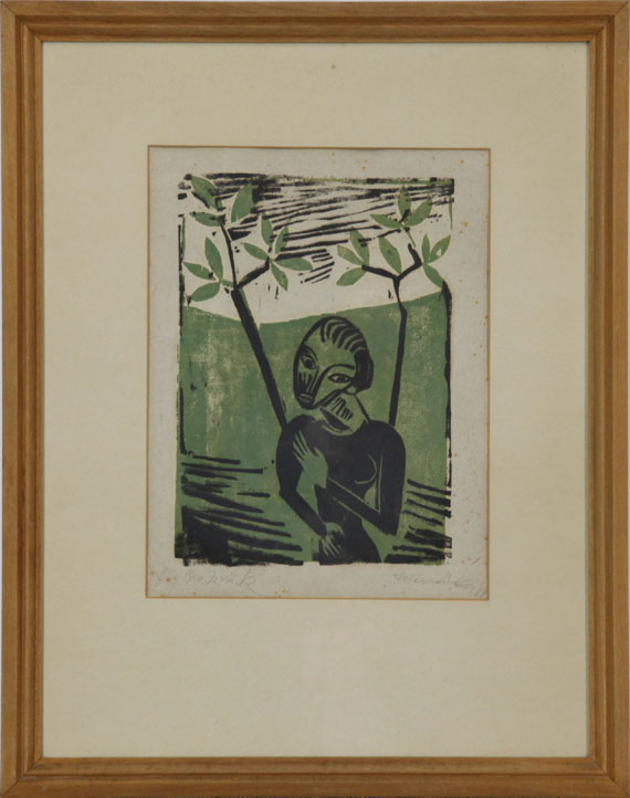 Conrad Felixmüller - Einsame Frau - Frame image