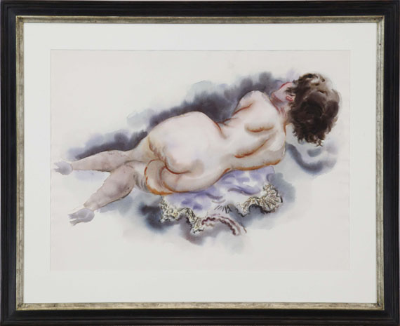George Grosz - Liegender Rückenakt - Frame image