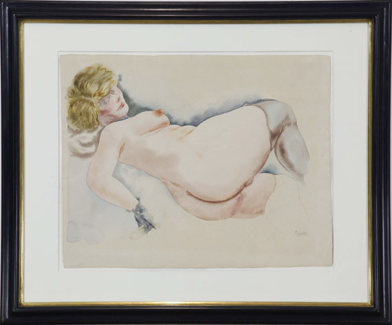 George Grosz - Liegende mit Banane - Frame image