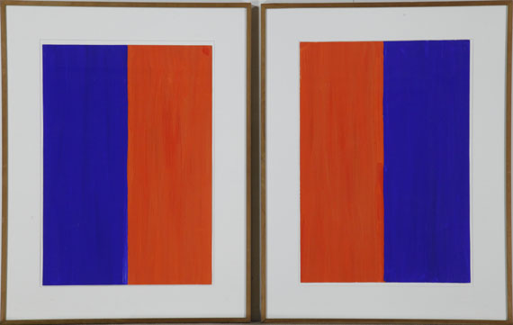 Günther Förg - Ohne Titel (2 Blatt) - Frame image