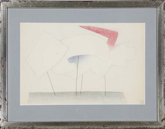 Meret Oppenheim - Drei Wolken über Kontinent (Trois nouages sur continent) - Frame image