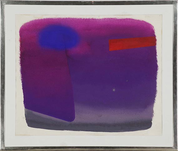 Rupprecht Geiger - Orange Rechteck vor Violett - Frame image