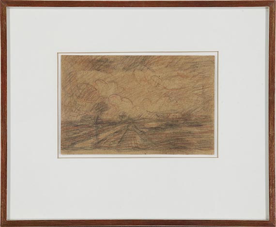 Otto Modersohn - Moorlandschaft mit großem Himmel - Frame image