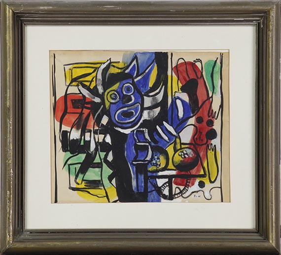 Fernand Léger - Composition (masque et plongeur) - Frame image