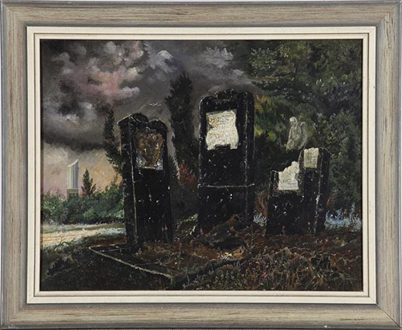 Franz Radziwill - Grabsteine - Frame image