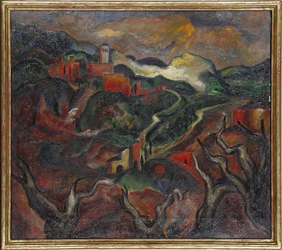 Josef Eberz - Straße nach Assisi - Frame image