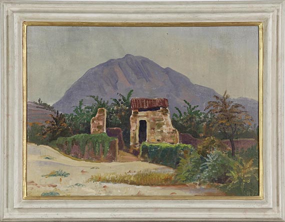 Karl Hofer - Tessiner Landschaft (Zerfallene Hütte) - Frame image