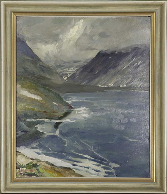 Kurt Schwitters - Djupvand mit Regenhimmel - Frame image