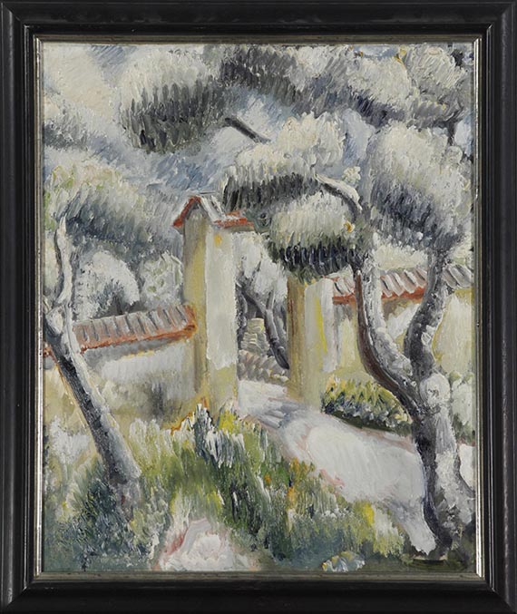 Paul Kleinschmidt - Landschaft in Südfrankreich (Parkausgang) - Frame image