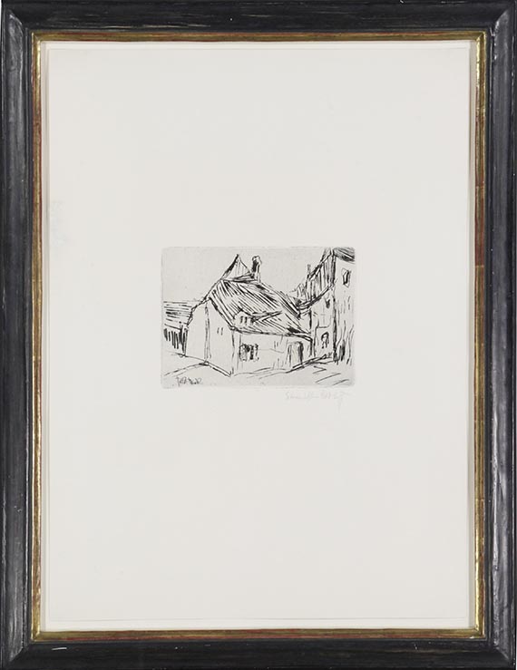 Karl Schmidt-Rottluff - Altdresdener Häuser - Frame image